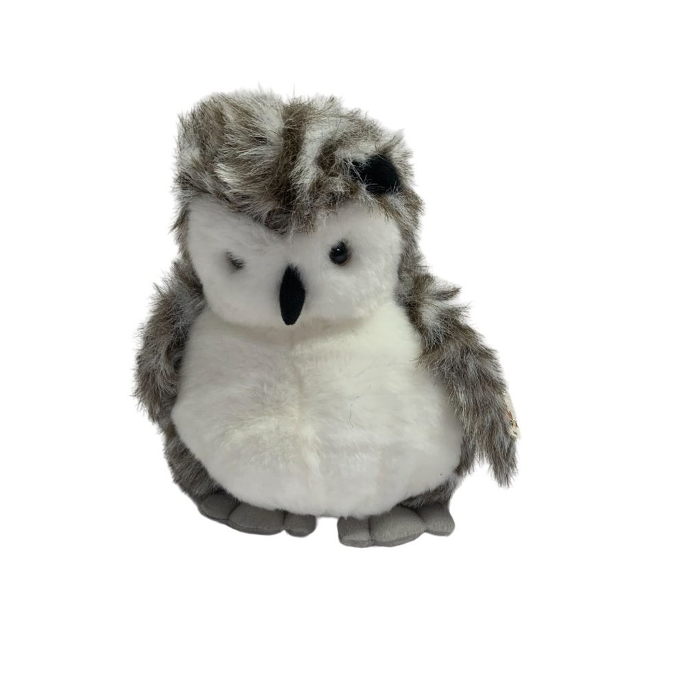New Unipak Plush Stuffed Animal Doll Gray White 9 in Tall